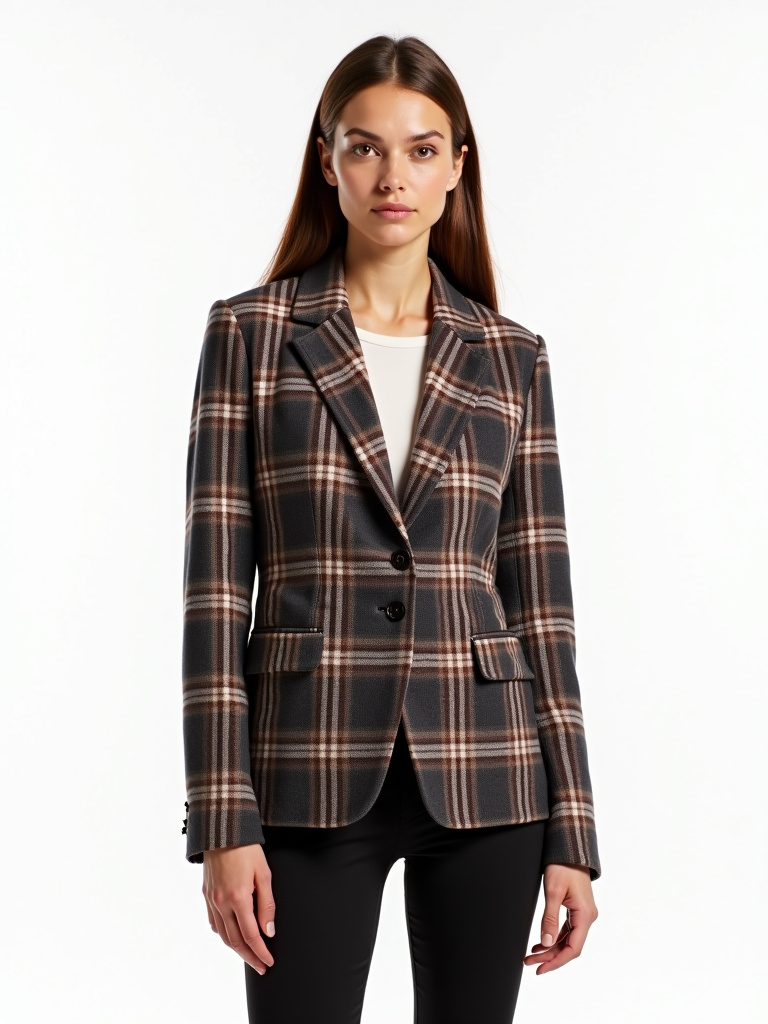 Veste laine carreaux style bucheron